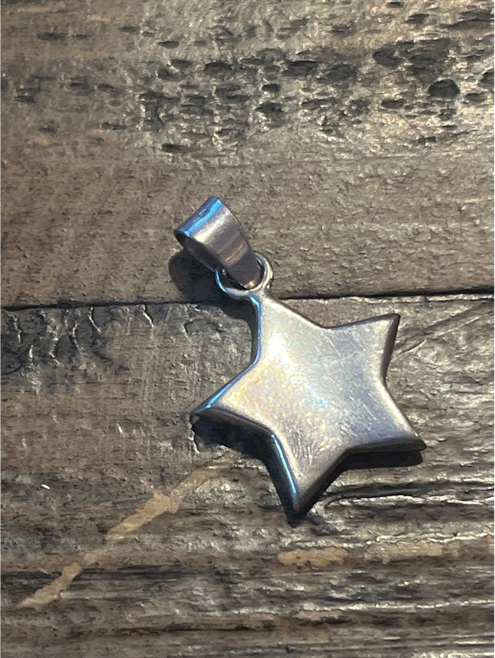 Sterling Silver Star Pendant Charm 925